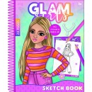 Girl Power Glam Girls Fay Spiral Sketchbook with 24 Sheets and Stickers