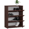 SZAFKA NA BUTY 4 UCHYLNE DRZWICZKI 60 cm WENGE