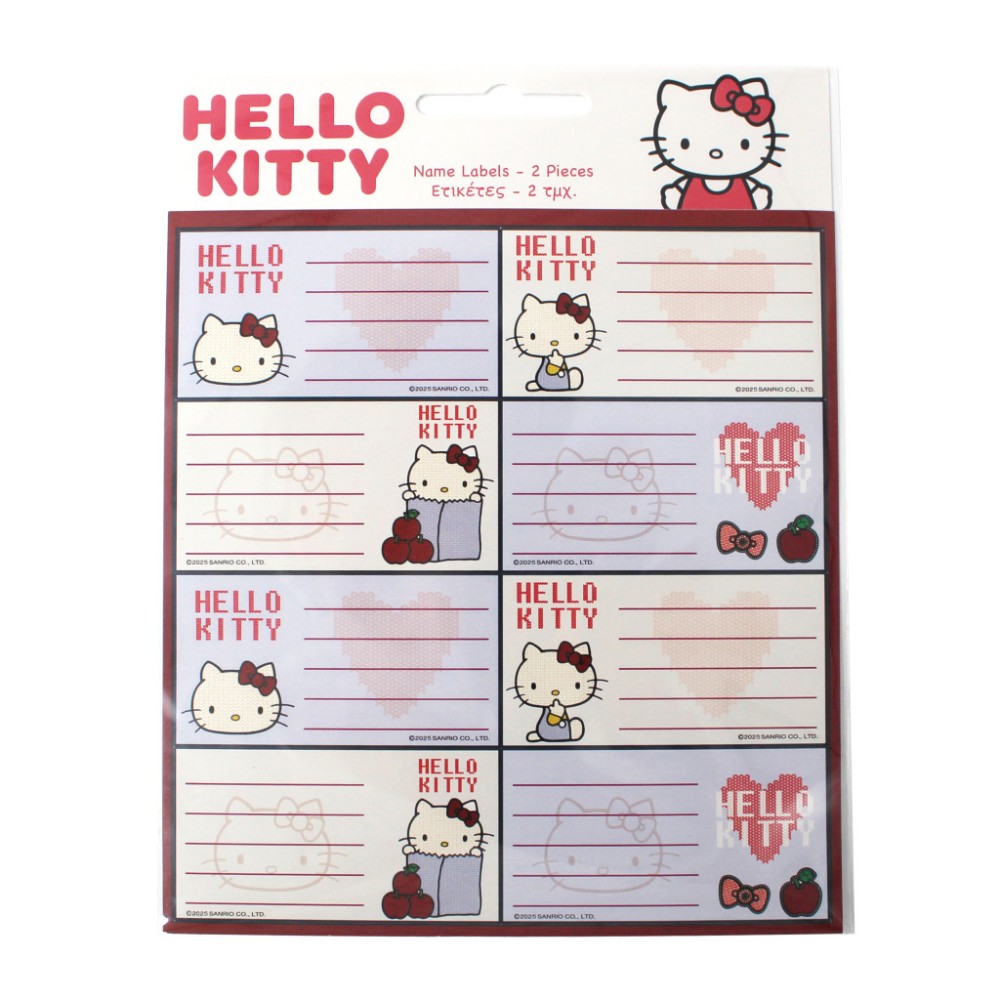 Hello Kitty Apple notebook label 16 pcs