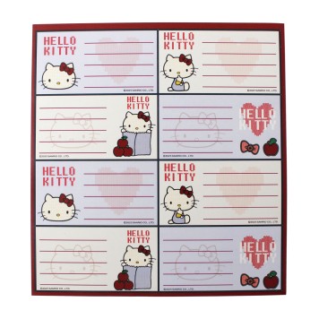Hello Kitty Apple notebook label 16 pcs