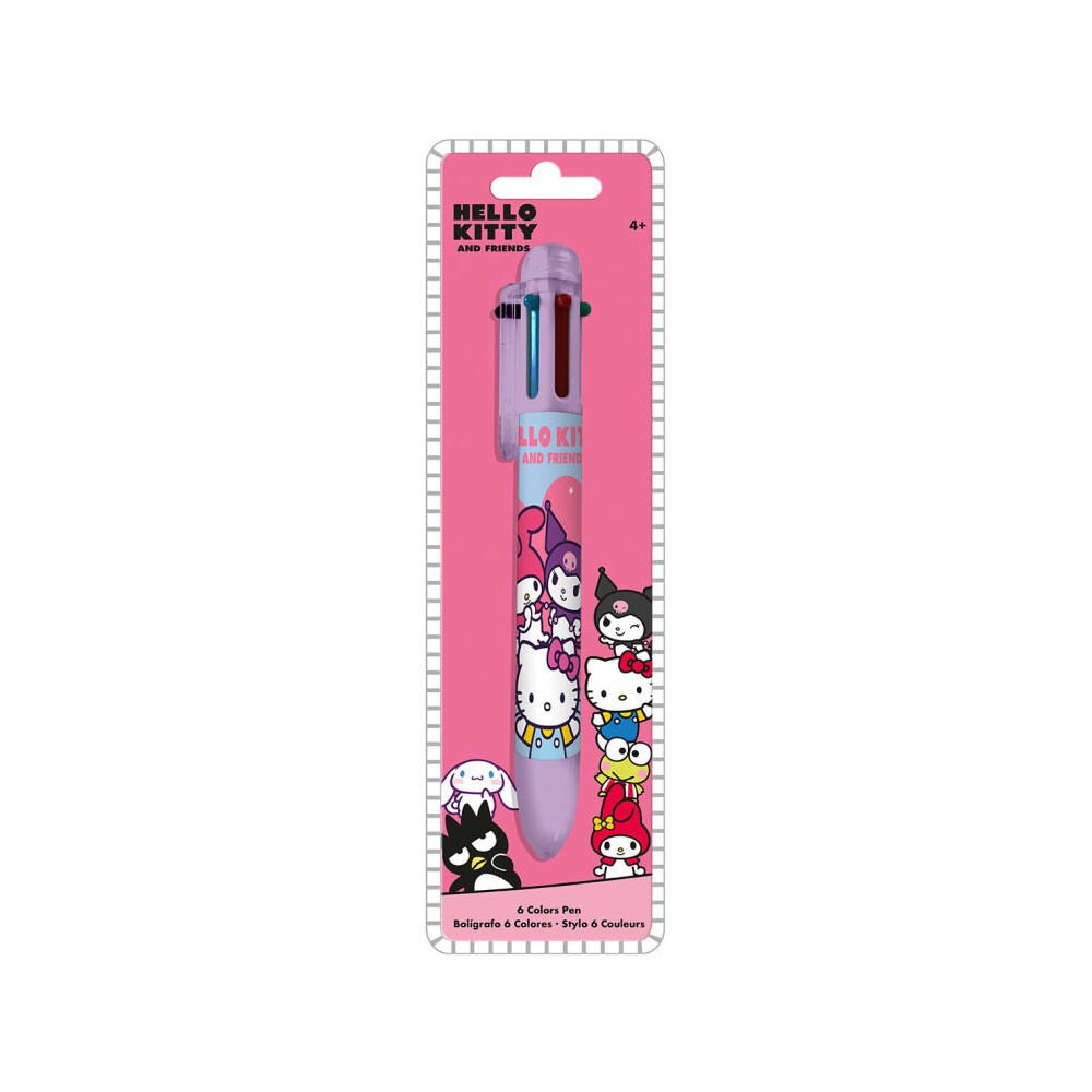 Hello Kitty Friends 6-color pen
