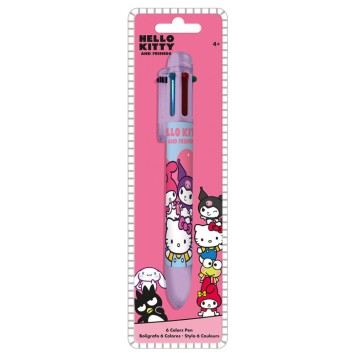 Hello Kitty Friends 6-color pen