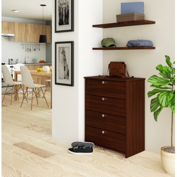 SZAFKA NA BUTY 4 UCHYLNE DRZWICZKI 60 cm WENGE