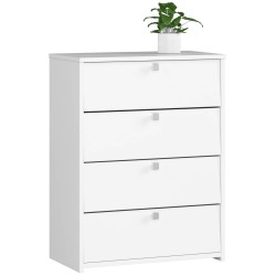 Szafka na buty 4 uchylne drzwiczki 60 cm - biała