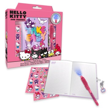 Hello Kitty Friends journal + magic pen set