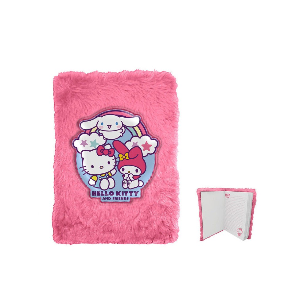 Hello Kitty Friends plush A5 notebook