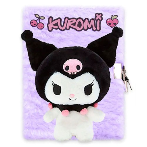 Hello Kitty Kuromi 3D Plush A5 Locking Diary
