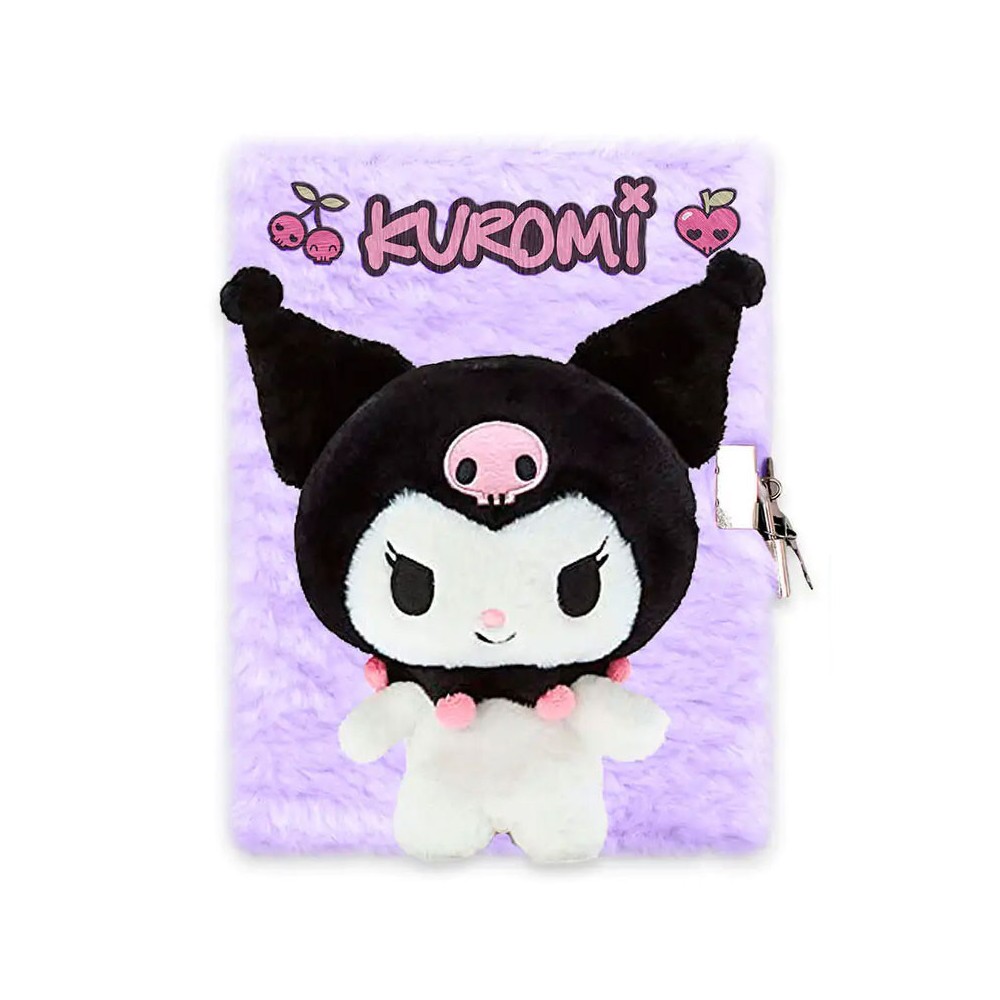 Hello Kitty Kuromi 3D Plush A5 Locking Diary