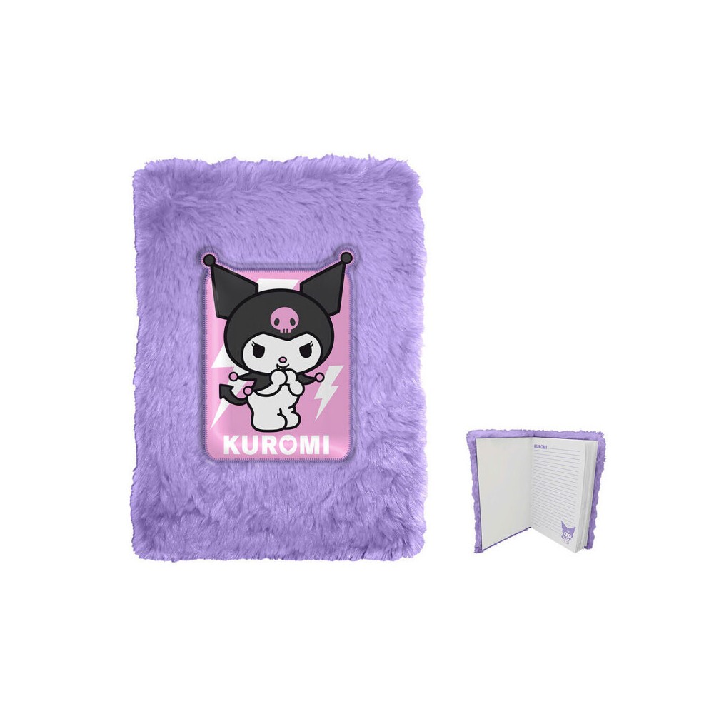 Hello Kitty Kuromi plush A5 notebook