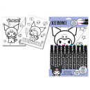 Hello Kitty Kuromi coloring by numbers