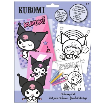 Hello Kitty Kuromi coloring set