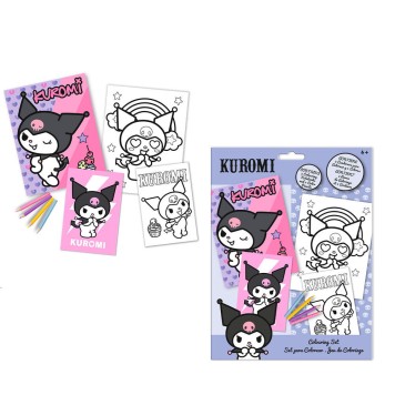 Hello Kitty Kuromi coloring set
