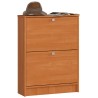 Szafka na buty 2 uchylne drzwiczki 60 cm - olcha