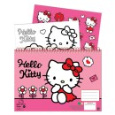 Hello Kitty Sweetheart A/4 spiral sketchbook with 40 sheets and stickers