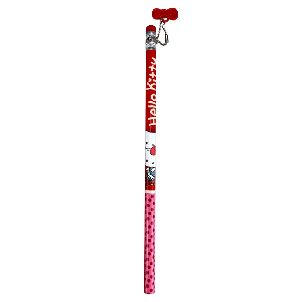 Hello Kitty Sweetheart Bicycle HB graphite pencil with decoration