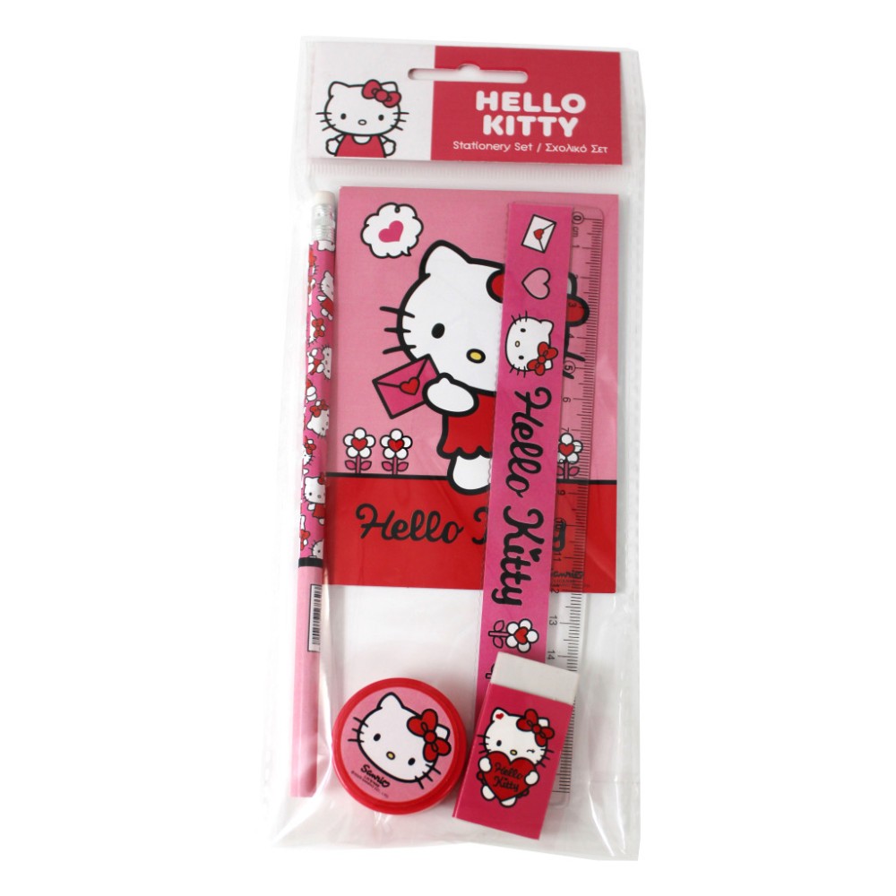 Hello Kitty Sweetheart 5-piece stationery set
