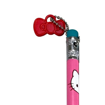 Hello Kitty Sweetheart Pink HB graphite pencil with decoration