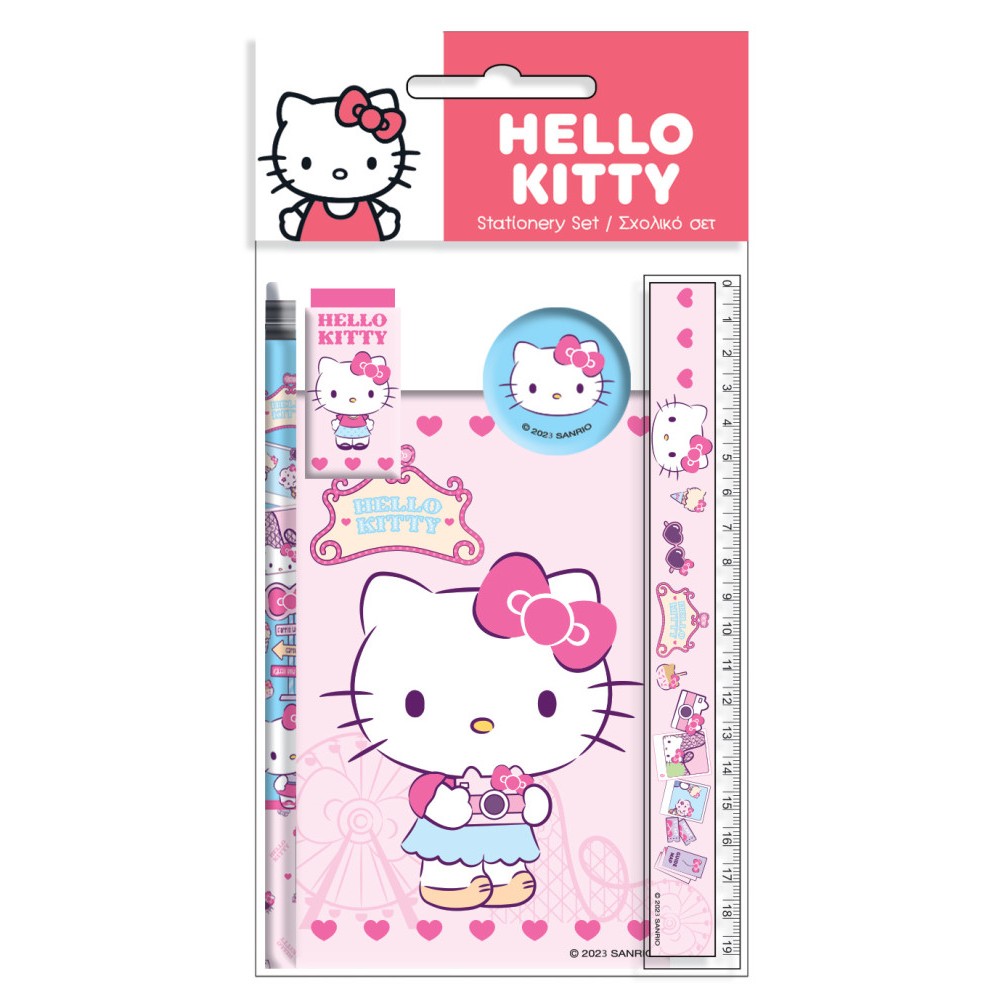 Hello Kitty Travel 5-piece stationery set