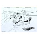 Hot Wheels Challenge A/4 spiral sketchbook with 40 sheets and stickers