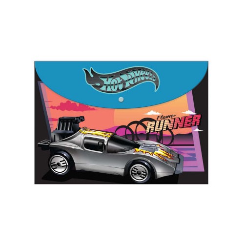 Hot Wheels Flame Runner A4 Document Holder Pouch