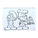 Smurfs Village  A/4 spiral sketchbook with 40 sheets and stickers