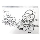 Smurfs Village  A/4 spiral sketchbook with 40 sheets and stickers