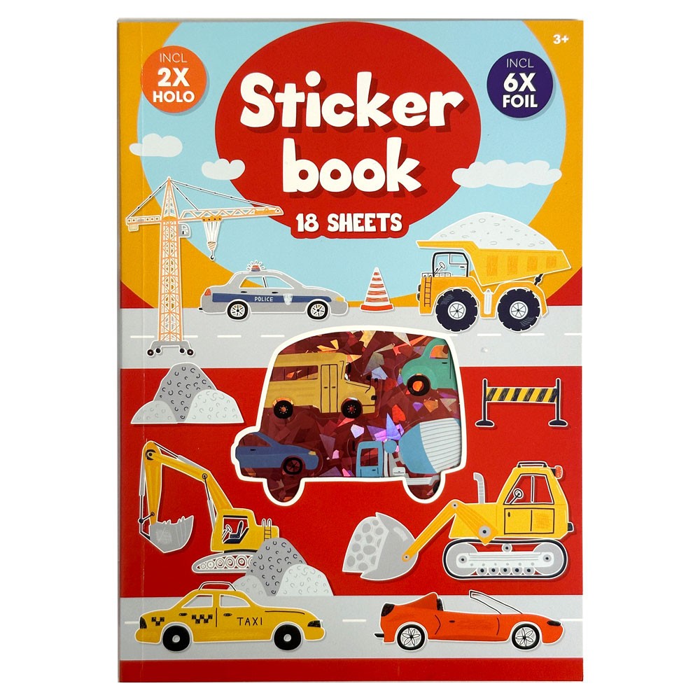 Vehicle Red A5 sticker album