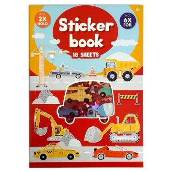 Vehicle Red A5 sticker album