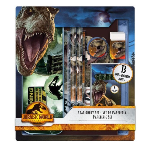 Jurassic World Dominion stationery set (13 pieces)
