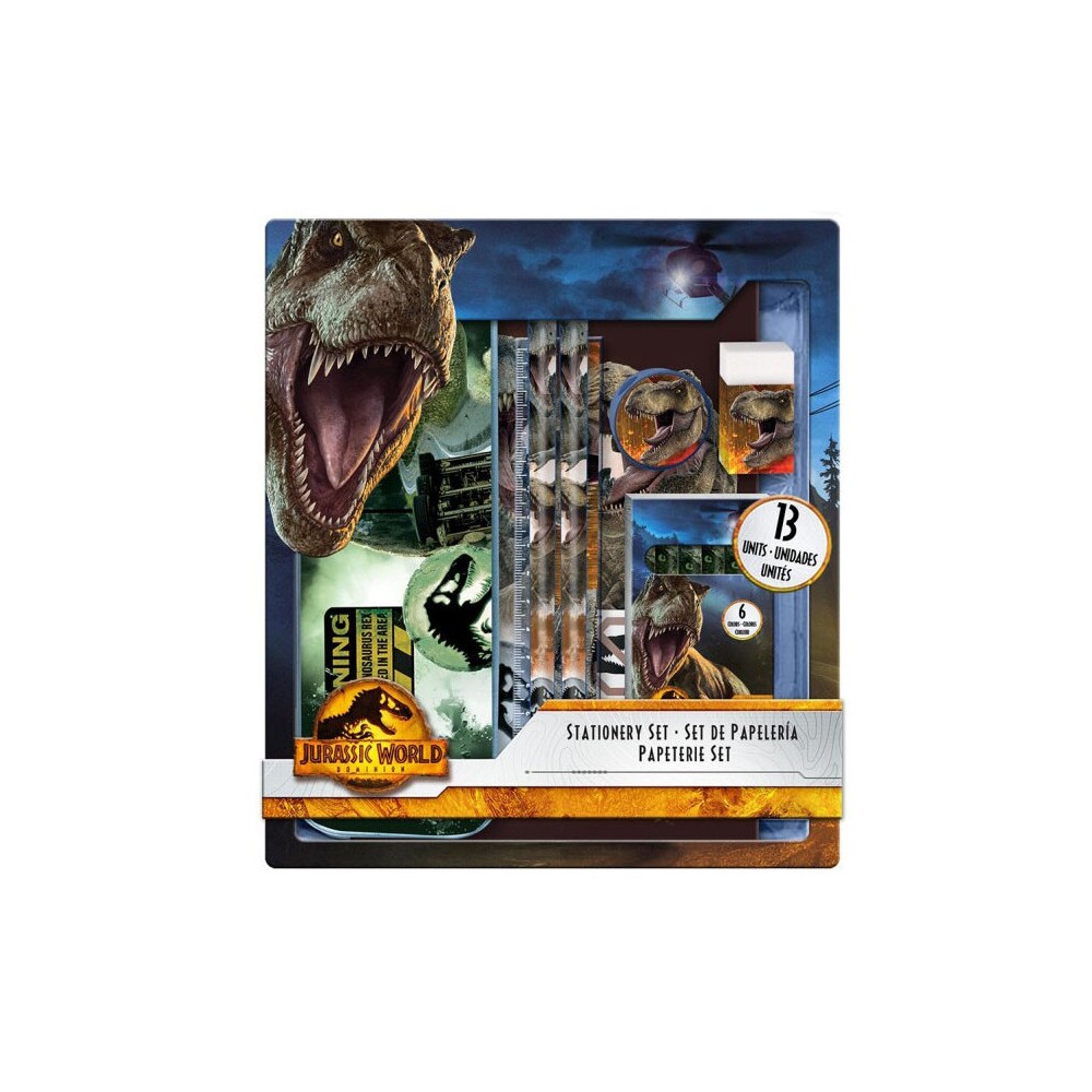 Jurassic World Dominion stationery set (13 pieces)