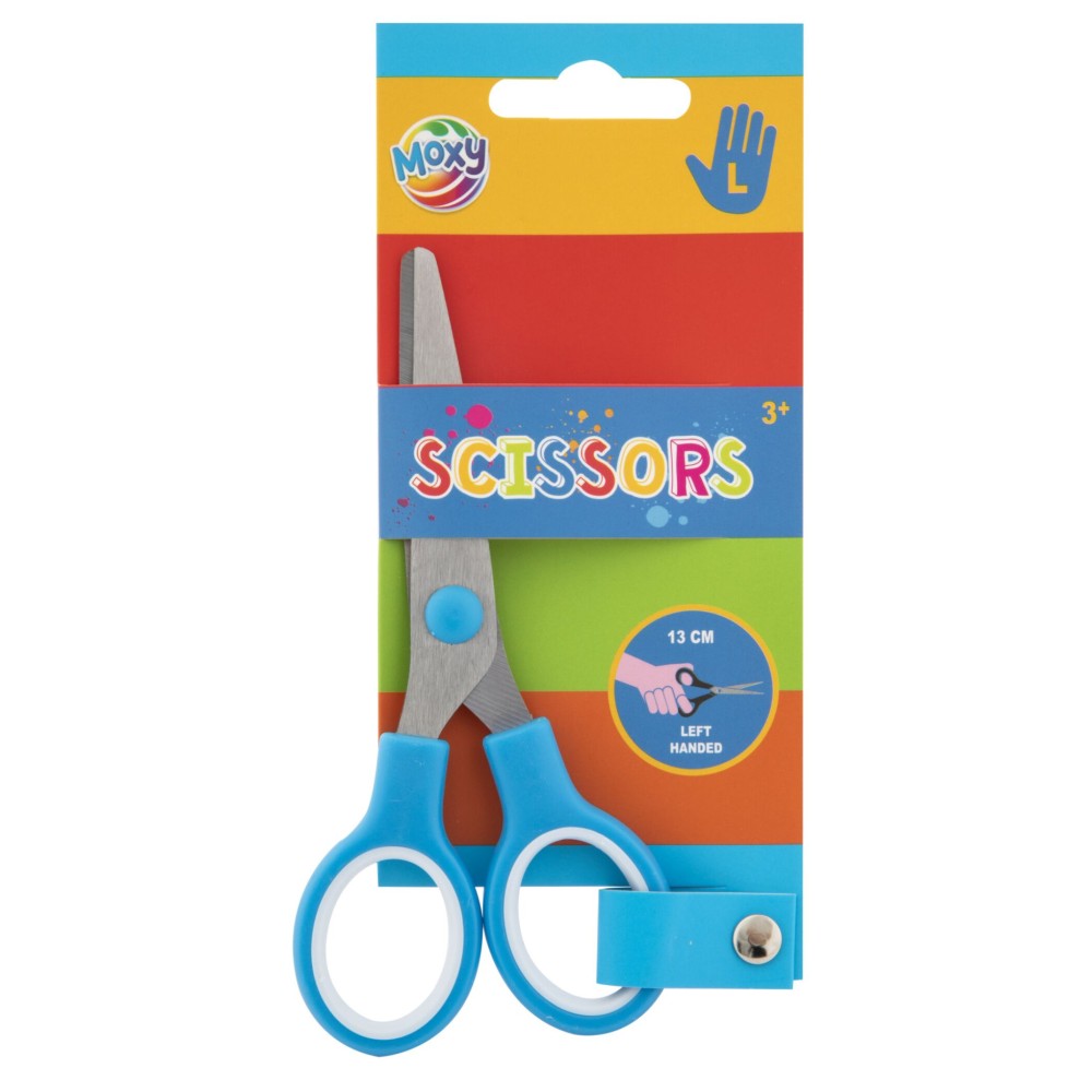 Colour Moxy Blue Left-handed Scissors 13 cm