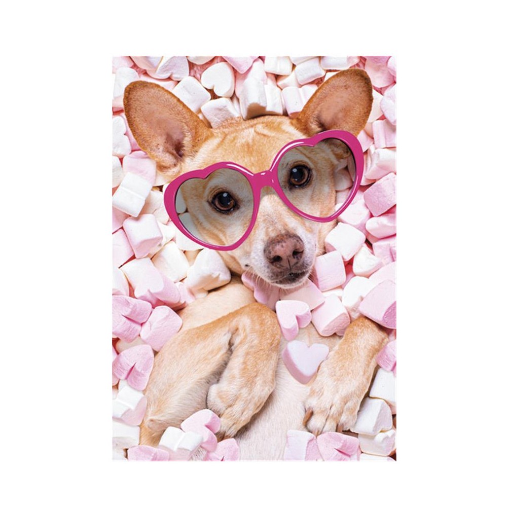 Dog Marshmallow A/4 elastic folder