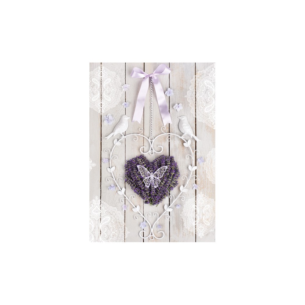 Colour Heart Lavender A/4 Elastic Folder