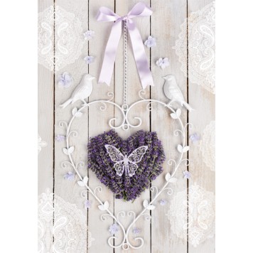 Colour Heart Lavender A/4 Elastic Folder