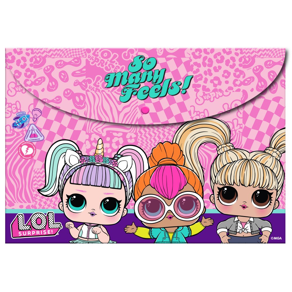 LOL Surprise Many Feels A/4 Document Folder