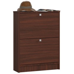 Szafka na buty 2 uchylne drzwiczki 60 cm - wenge
