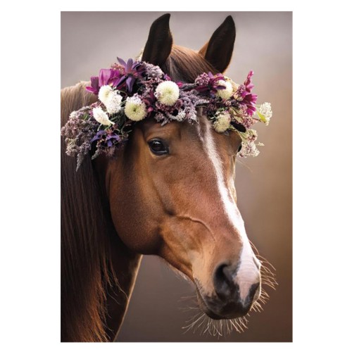 Horses Wreath A/4 elastic folder