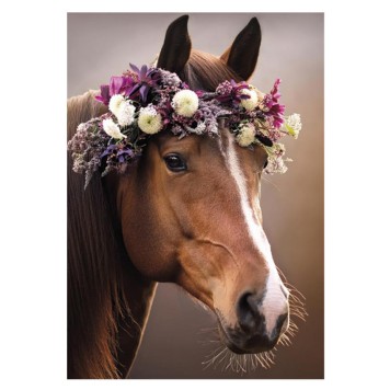 Horses Wreath A/4 elastic folder