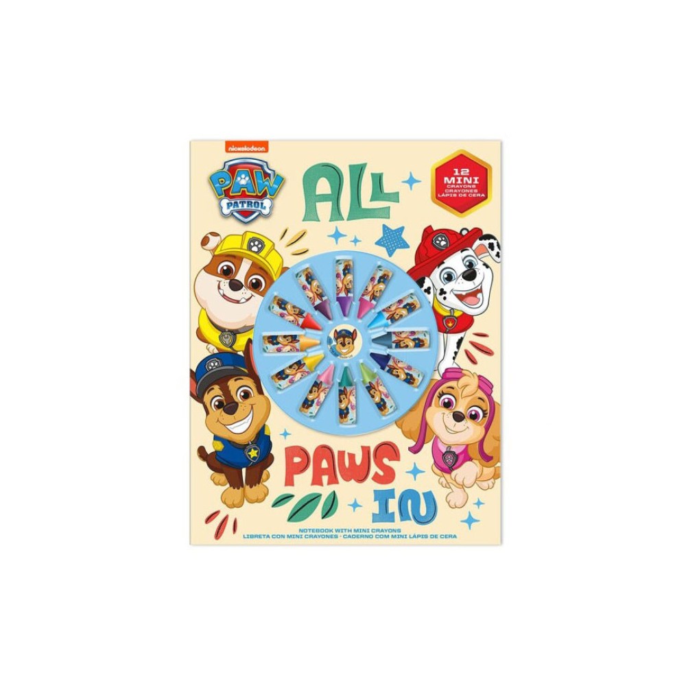 Paw Patrol Future Leader notebook + mini crayon set