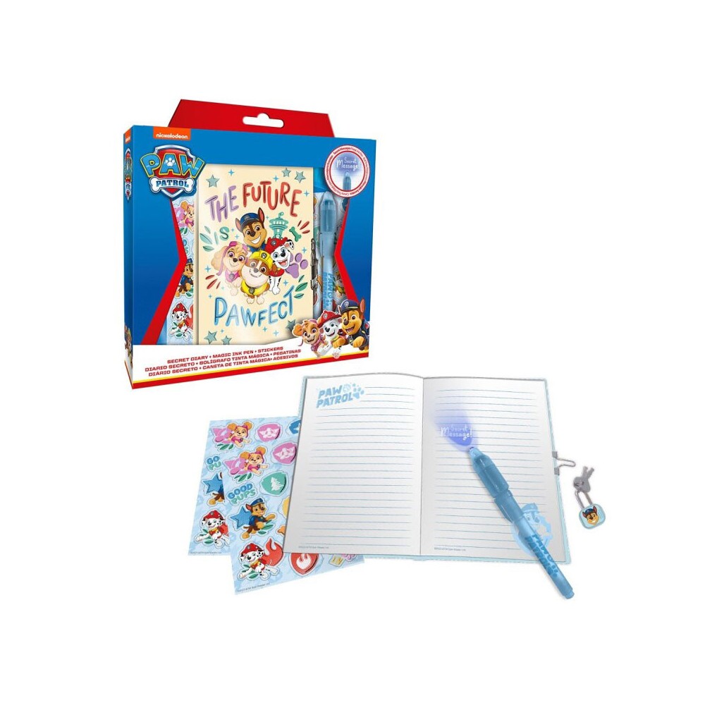 Paw Patrol Future Leader journal + magic pen set