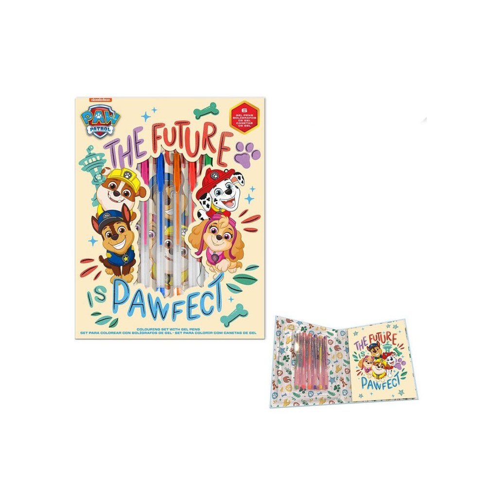 Paw Patrol Future Leader notebook + gel pen set