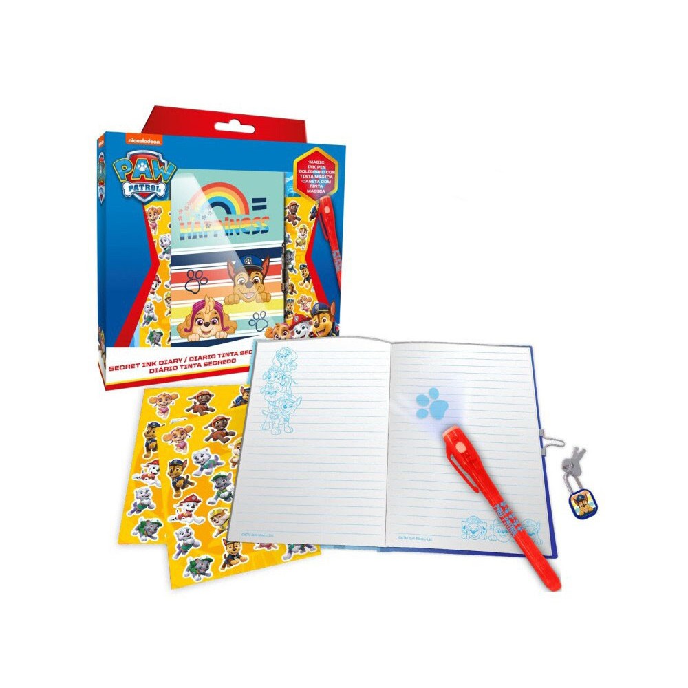 Paw Patrol diary + magic pen set