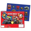 Paw Patrol Rescue Wheels A/4 spiral sketchbook 40 sheets with sticker