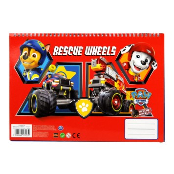 Paw Patrol Rescue Wheels A/4 spiral sketchbook 40 sheets with sticker