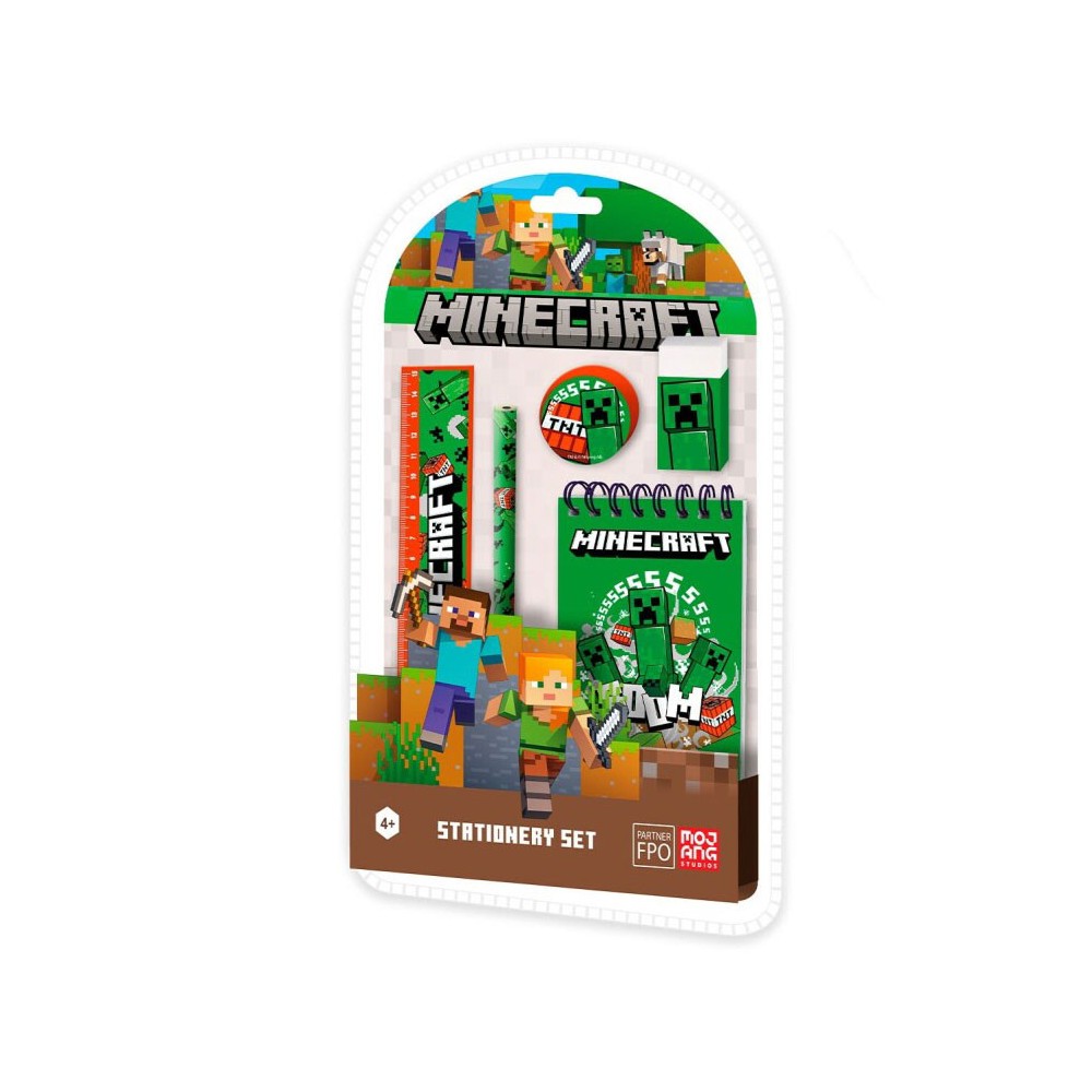 Minecraft Boom stationery set 5 pcs
