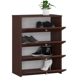 Szafka na buty RUBIN 4 uchylne drzwiczki 66 cm - wenge