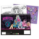 Monster High Crew A/4 spiral sketchbook with 40 pages and stickers