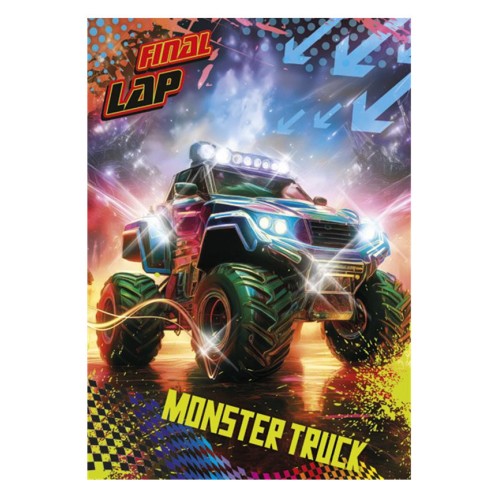 Vehicle Final Lap Monster Truck A/4 elastic folder