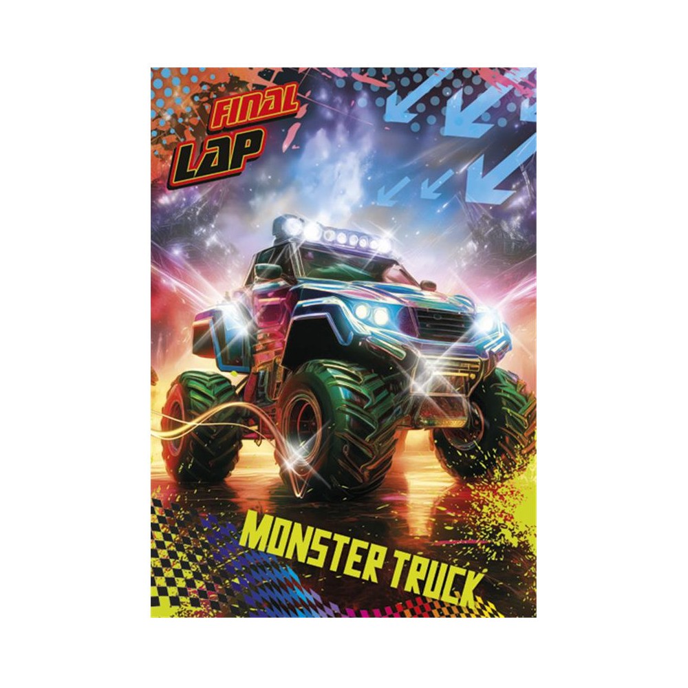 Vehicle Final Lap Monster Truck A/4 elastic folder