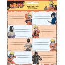 Naruto Fire notebook label set of 16